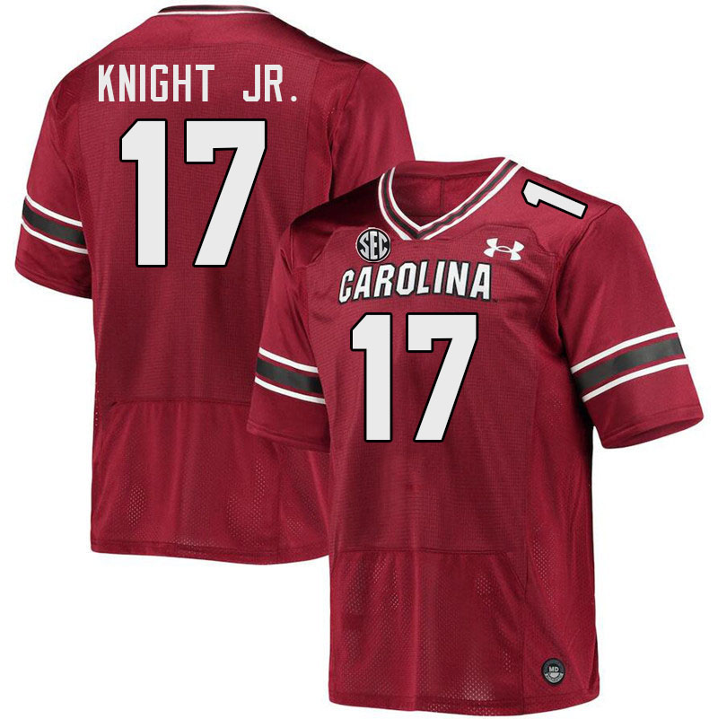 Men #17 Demetrius Knight Jr. South Carolina Gamecocks College Football Jerseys Stitched-Garnet